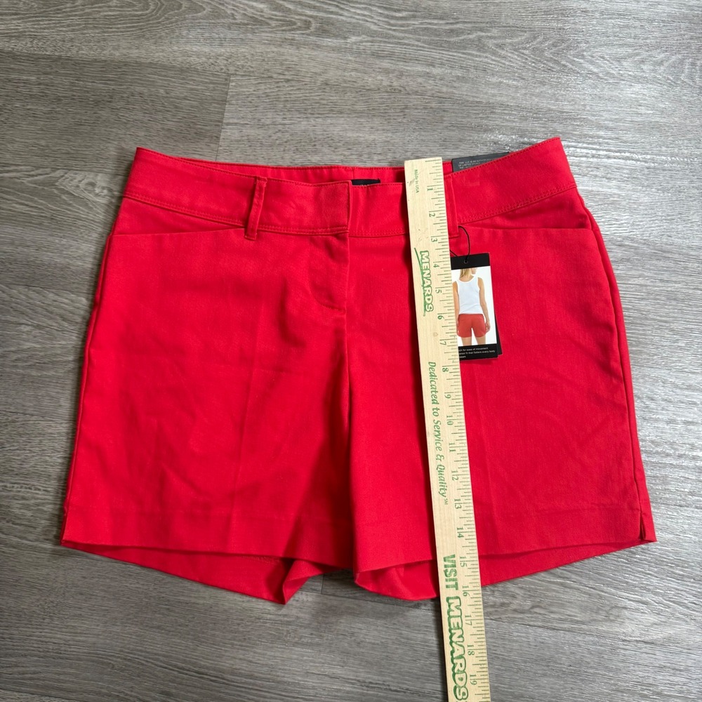 The Limited Tailored Shorts Harvest Red‎ Stretch Flat Front Mid Rise LMD180SS 10 - Picture 2 of 8